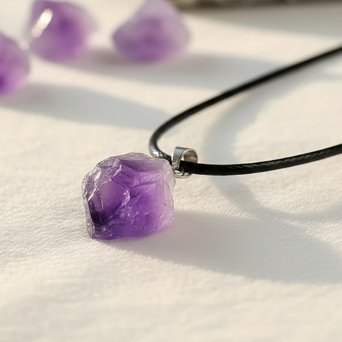 Heilstein amethyst kette - amethyst,