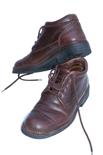 Herren leder stiefeletten - leder,