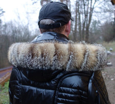 Griesfuchs Pelz Kapuze Kragen Fuchs Fellkragen Echt Fell Jacke Pelzkragen Parka