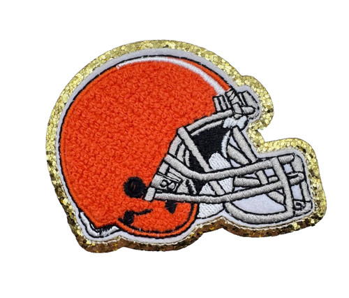 American football helm - football, orange