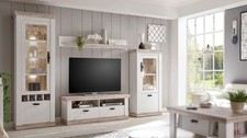Wohnwand weiß Landhaus