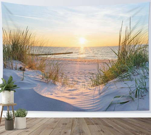 Wandteppich strand landschaft - wandteppich,