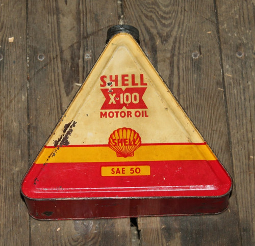 Shell 100 öldose oil can - x-100, /