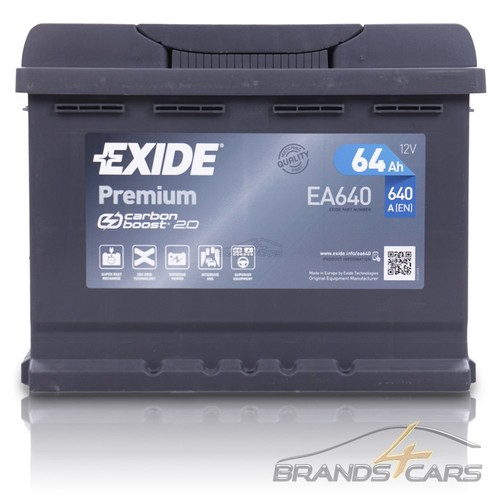 Exide autobatterie 12v 64ah - exide,