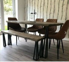 Industrial esstisch und bank - esstisch,