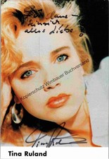 Original Autogramm Tina Ruland /// Autogramm Autograph signiert signed si 348945