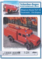 Kartonmodell Magirus-Deutz TLF