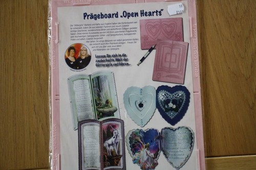 Prägeboard open hearts f - "open, hearts"