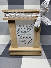 Holzlaterne Hund Eiche . Viele