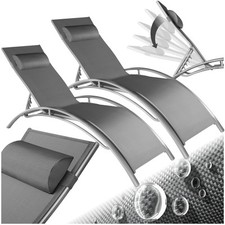 Sonnenliege Aluminium 2er Set