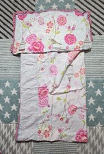 Pip Studio Bettwäsche Decke 120x190 Kissen 80x80 Rosen Rüschen 