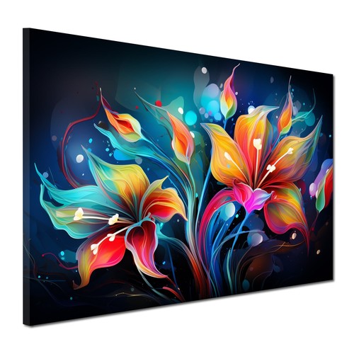 Blumen leuchtend blue style
