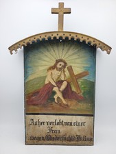 Antikes Ex Voto Marterl Eisenblech dat. 1885