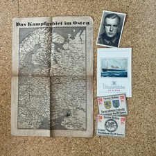 Briefe Zeitung mit Karte