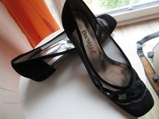Brunella damen sommer schuhe schwarz 36,5 Netzteil Pumps neu italienischer Schuh