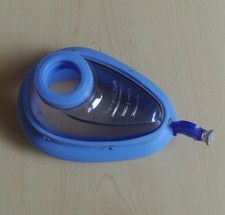 Hanaulife® Beatmungsmaske Silikon Maske Gr. 5 aufblasbarer Wulst sterilisierbar