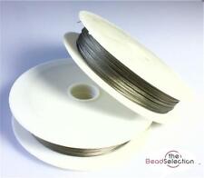 60mtr Rolle 0,38mm TIGERSCHWANZ AUFFÄDELN DRAHT SILBER SCHMUCKHERSTELLUNG KORDEL
