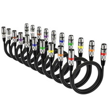 XLR Kabel 1m 10 Pack, Mikrofon