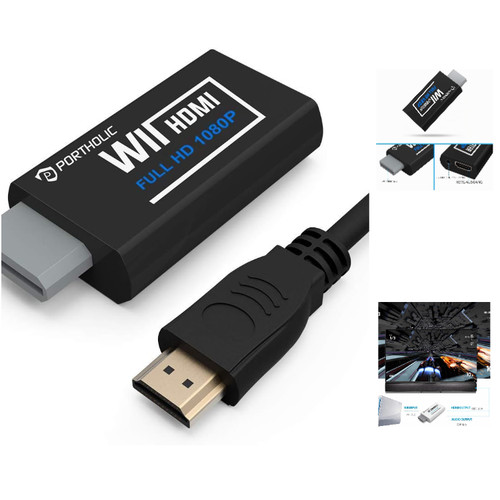 Wii hdmi adapter 1080p 720p - adapter,