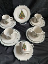 Weihnachtsservice Ikea  5 x Gedecke Weihnachten Tannenbaum