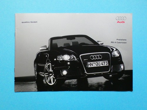 Prospekt preisliste audi - /,