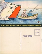 Scherzkarte  ee, Riesenfisch