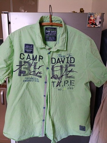 Men camp david shirt green - men,