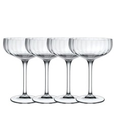 Villeroy & Boch Rose Garden Glas Sektschale Set 4-tlg. 0,12 L