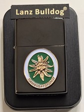 LB3 Sturmfeuerzeug HEERESBERGFÜHRER Wehrmacht, Gebirgsjäger / Schwarz glänzend