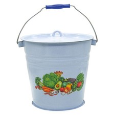 Gemüse Motiv Emaille Eimer