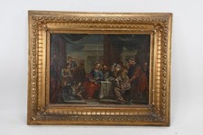 C25P36- Barock Gemälde Fusswaschung 18.Jh