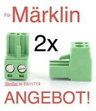 Märklin 2x Gleisanschluss Stecker Central Station 60212-16 ESU Ecos ähn. 61171 .