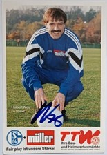 Hubert Neu FC Schalke handsignierte Autogrammkarte 1993-94 Eurofighter  S04