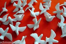 60 Streutauben Tauben Streudeko Hochzeitsdeko Taube Tischdeko Hochzeit ! B-Ware!