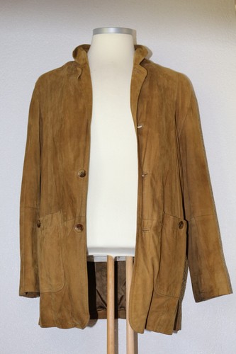 Jacke echtleder hellbraun - echtleder,
