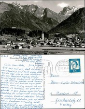 Ansichtskarte Oberstdorf (Allgäu) Panorama-Ansicht 1964