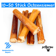 Ochsenziemer für Hunde | 10-50 Stück | Bully Sticks | getrocknete Ochsenziemer