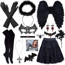 Schwarzer engel accessoires - schwarzer,