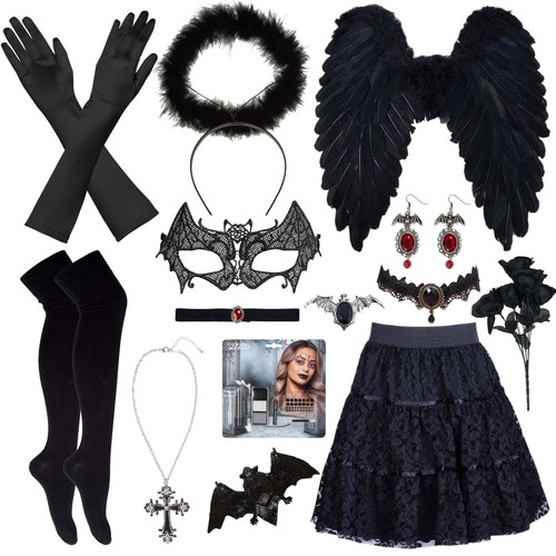 Schwarzer engel accessoires - schwarzer,