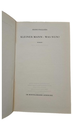 Hans fallada kleiner mann - fallada, was