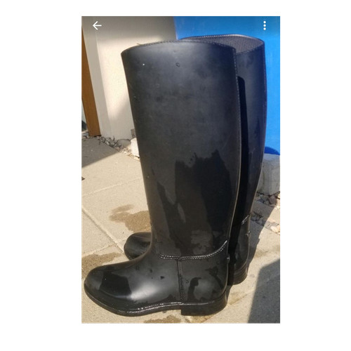 Schwarze hohe reitstiefel - schwarze,
