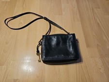 Fossil Handtasche Leder schwarz klein