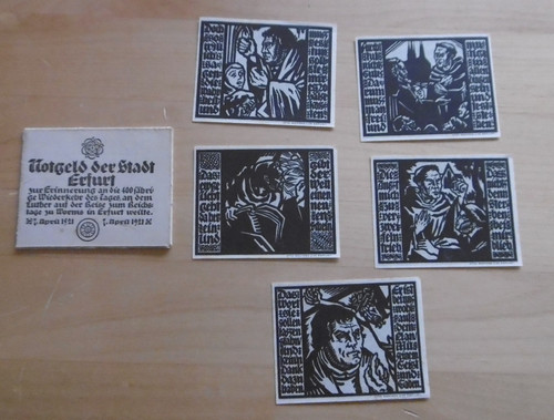 Notgeld gutscheine stadt - 5x,