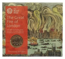 Royal Mint Great Fire of London 2016 Großbritannien £2 Stempelglanz Münze C538