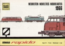 Arnold Rapido Katalog 1966 Novelties Spur N 1:160 9mm D E F aa