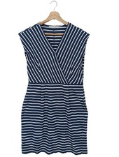 BETTY & CO Wickelkleid Damen Kleid Gr. DE 40 blau-weiß Casual-Look