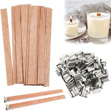 Kerzendochte Holz, 25 Stück