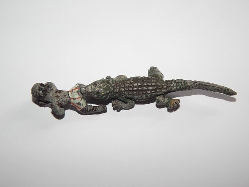 Metall figur krokodil - metall,