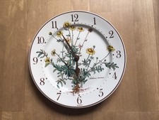 Wanduhr Teller Botanica