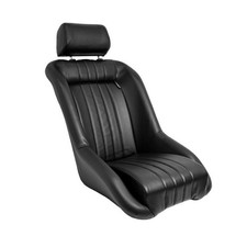 AutoStyle SS 52L Classic Rennsitz Sportsitz schwarz Kunstleder